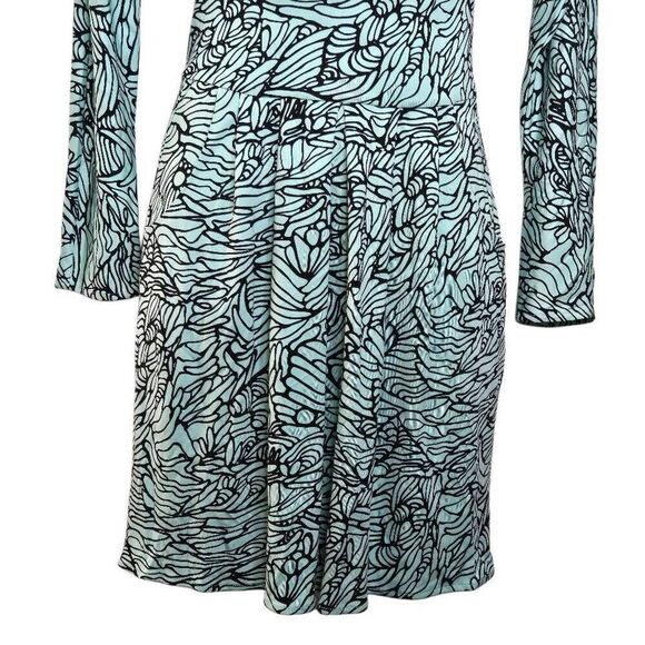 Mara Hoffman V-Neck Silk Dress Long Sleeve - Picture 3 of 7